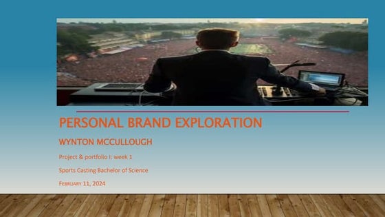 Exploring your personal brand for project and portfolio