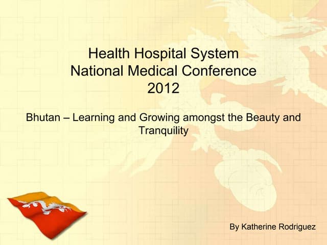 Power Point presentation Bhutan