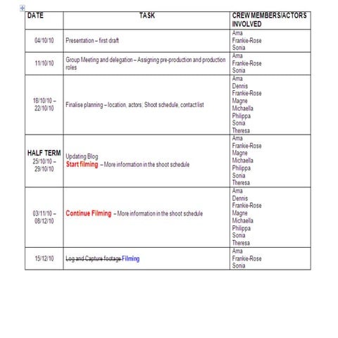 Updated Project Plan
