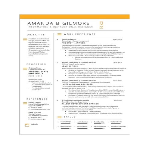 Amanda Beth Gilmore, old resume file
