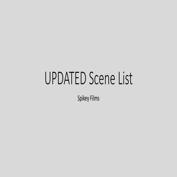 Scene list | PPTX