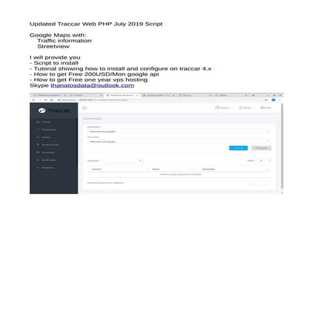 Updated traccar web php july 2019 script