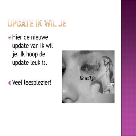 Update Ik Wil Je | PPT
