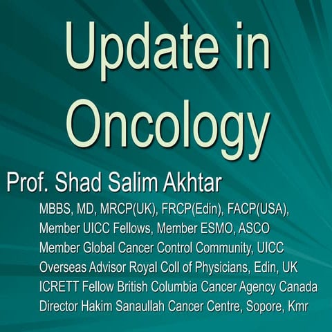 Update in oncology
