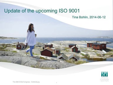 Update of the upcoming ISO 9001 - EOQ Congress 2014
