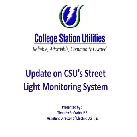 Case Study: Harrisburg Connected LED Streetlights Project | PPT
