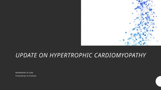 Hypertrophic Cardiomyopathy Presentation Pptx