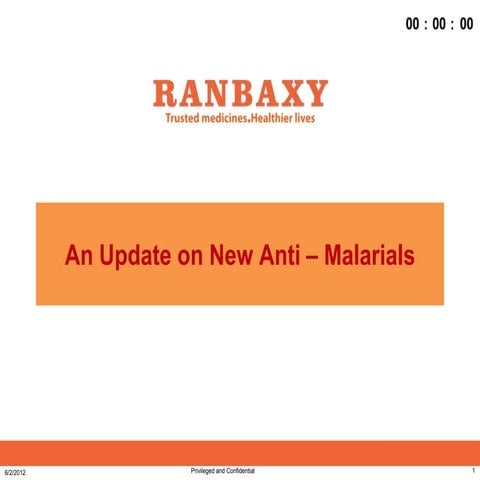 Update on new antimalarials