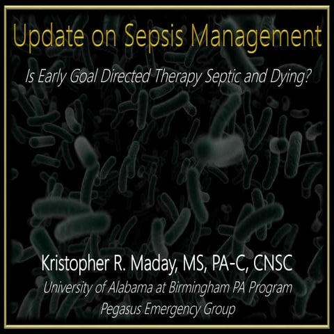 Update on Sepsis Management 