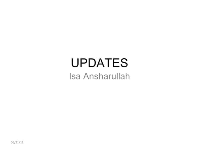 Updates