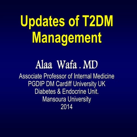 updates in management of Diabetes mellitus