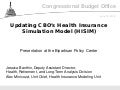 Updating CBO’s Health Insurance Simulation Model (HISIM)