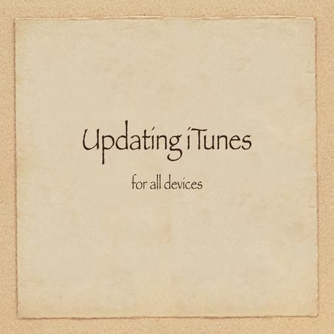 Updating i tunes