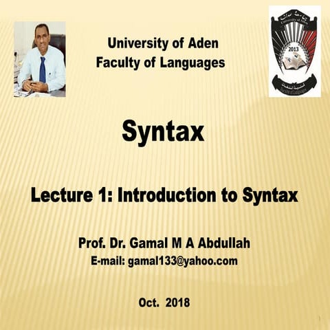 Updating lecture 1 introduction to syntax