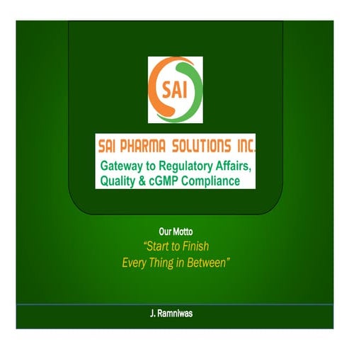 Updating on the latest developments in ich guidelines and applying learnings ...