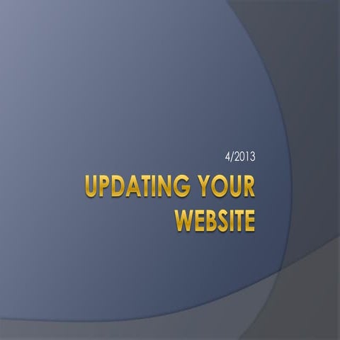 Updating your website   adding a slide show