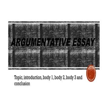 UPEC ARGUMENTATIVE ESSAY A1 INGLES TOPICS