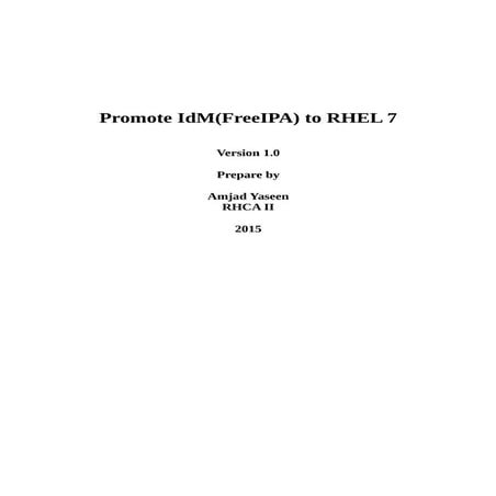 Upgrade ipa to rhel 7