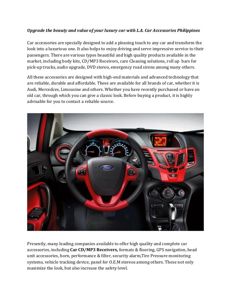Upgrade The Beauty And Value Of Your Luxury Car With L A Car Accesso