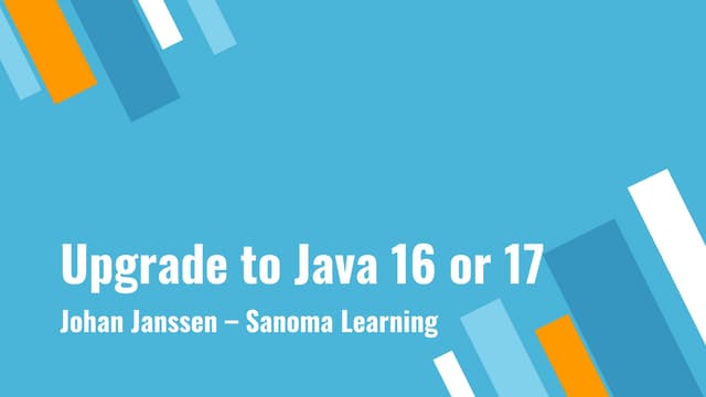 Upgrade to java 16 or 17