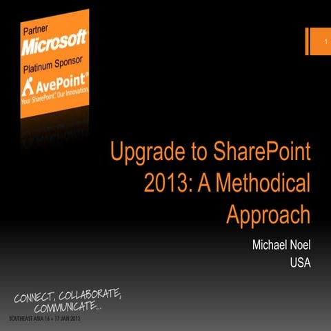 Upgrade tosharepoint2013a mthodicalapproachmn