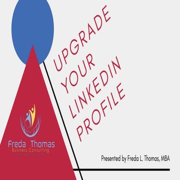 LinkedIn Strategy - Profile Optimization | PPTX