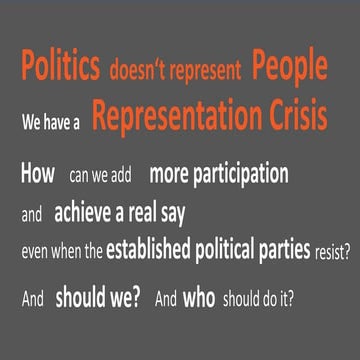 vers2 Upgrading Democracy: Claiming a Say to Achieve True Democracy