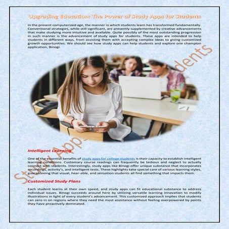 Upgrading Education: The Power of Study Apps for Students