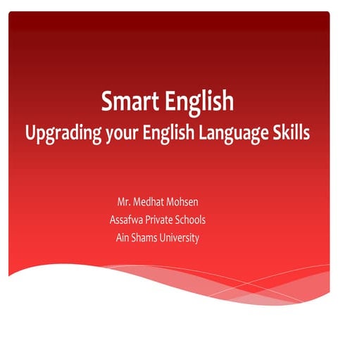 Upgrading your English language skills