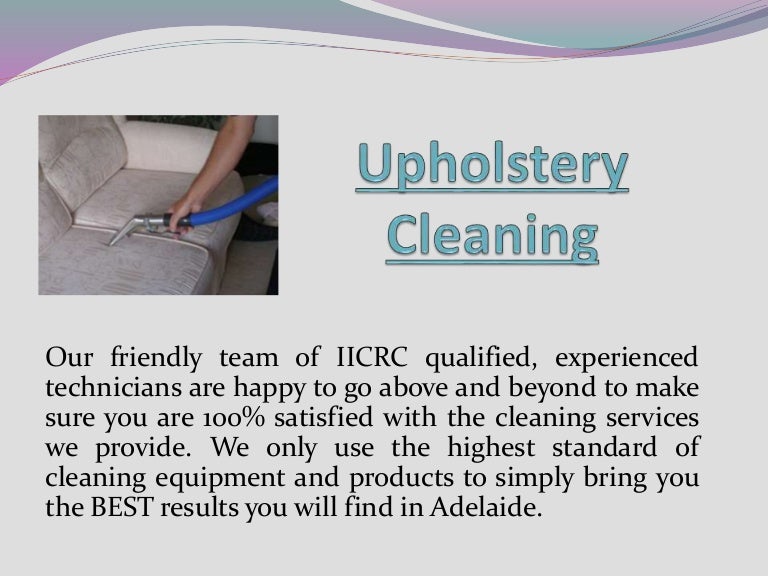 Upholstery cleaning