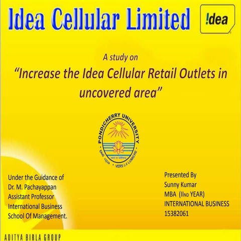 Idea cellular Ltd, Market Devlopment
