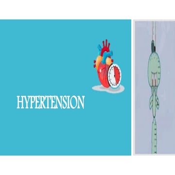 Hypertension Community Medicine Presentation