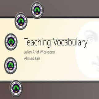 Teaching Vocabulary
