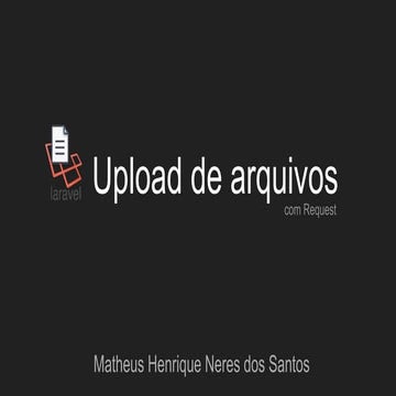 Upload de arquivos - Laravel
