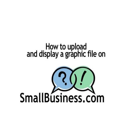 How to upload an image to SmallBusiness.com