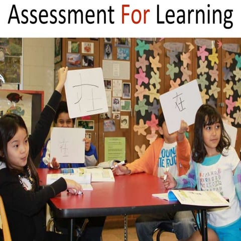 Assessment for Learning (Chinese language program)
