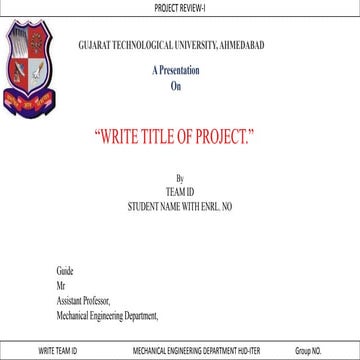 Project review 1 format