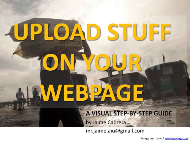 Upload stuff on your webpage