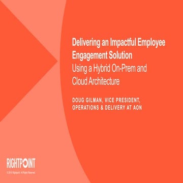 Delivering An Impactful Employee Engagement Solution Featuring Aon's Success ...