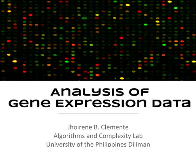 Gene Expression Data Analysis