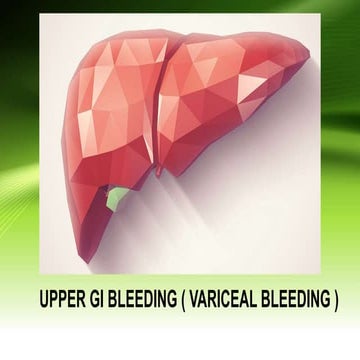 Upper gi bleeding