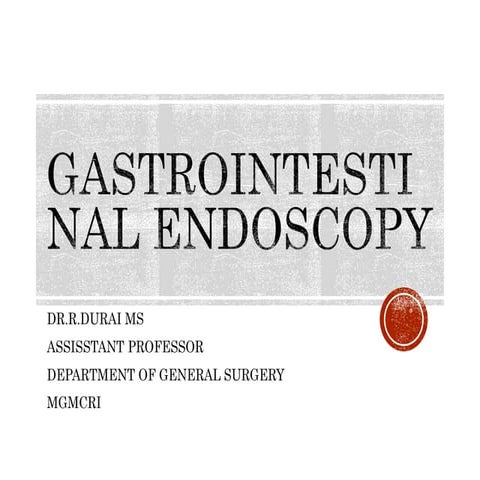 Gastrointestinal endoscopy