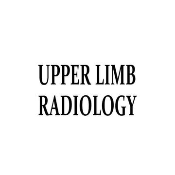 Upper limb radiology