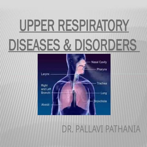 UPPER RESPIRATORY DISEASES and Disorders.