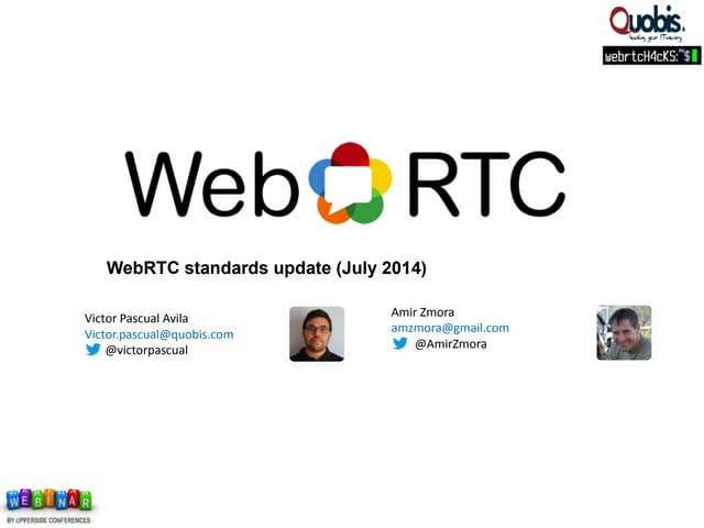 Upperside Webinar - WebRTC Standard...