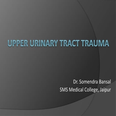 Upper urinary tract trauma 