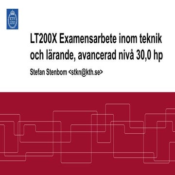 Uppstartsmöte - Examensarbete CLGYM 2017