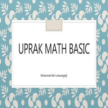 Uprak math basic | PPTX