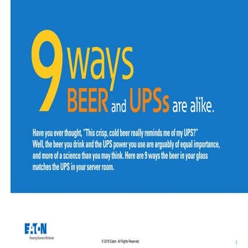 Beer and UPS slideshow