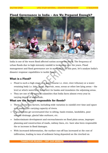 Upsc Disaster Management Pdf Upsc Disaster Management Pdf